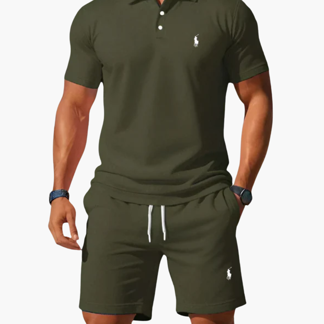 Men's Polo & Shorts Set