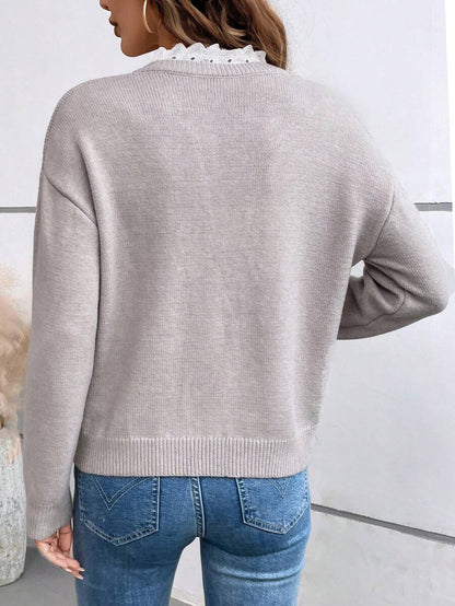 RL- V-Neck Knit Sweater