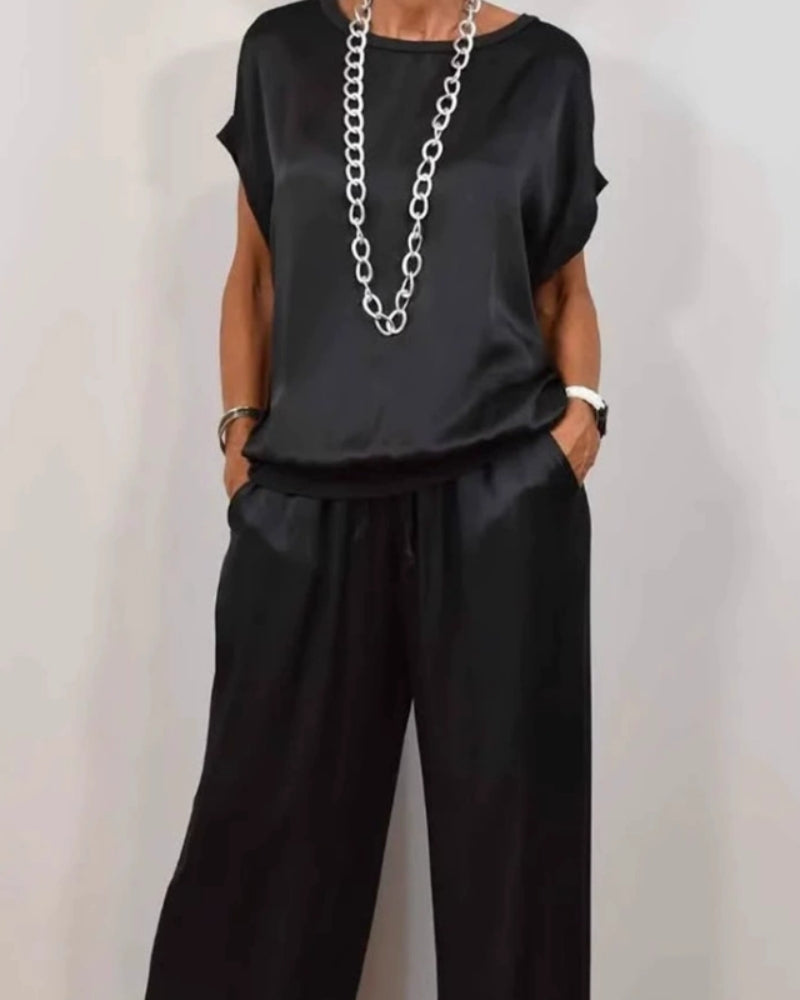 Miarianne™ | Elegante zijde tweedelig set