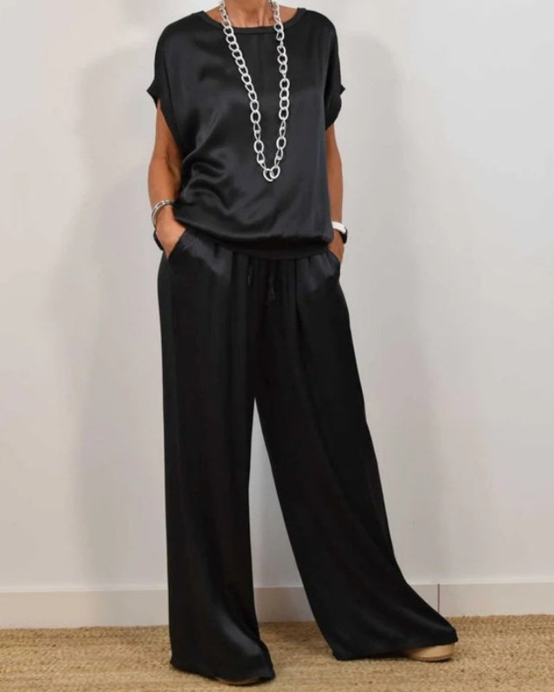 Miarianne™ | Elegante zijde tweedelig set