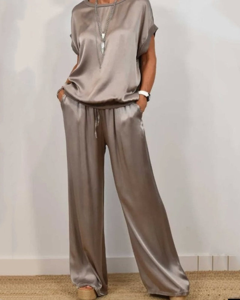 Miarianne™ | Elegante zijde tweedelig set