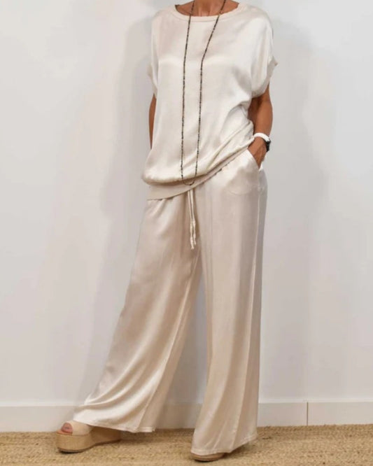 Miarianne™ | Elegante zijde tweedelig set