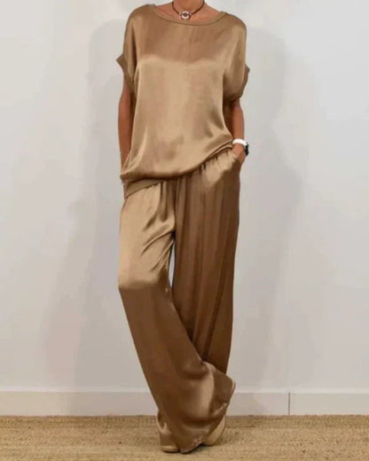 Miarianne™ | Elegante zijde tweedelig set