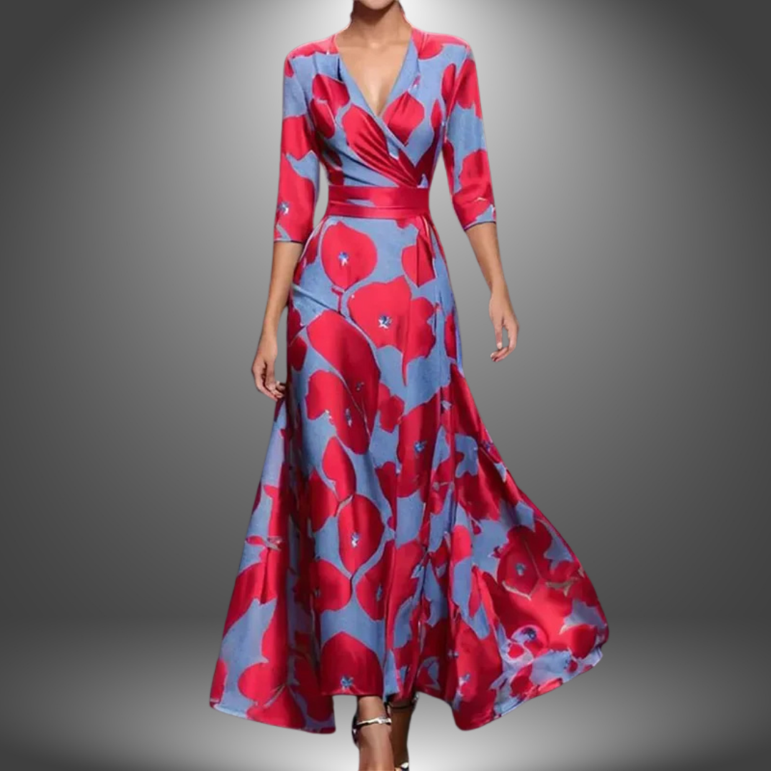 Livia™ | Maxi dress met V-hals