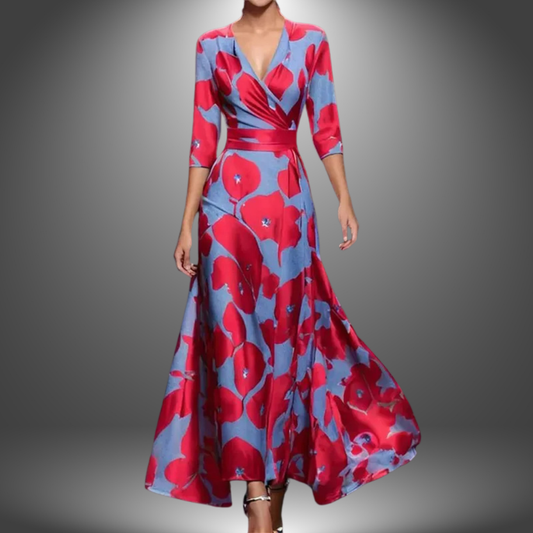 Livia™ | Maxi dress met V-hals