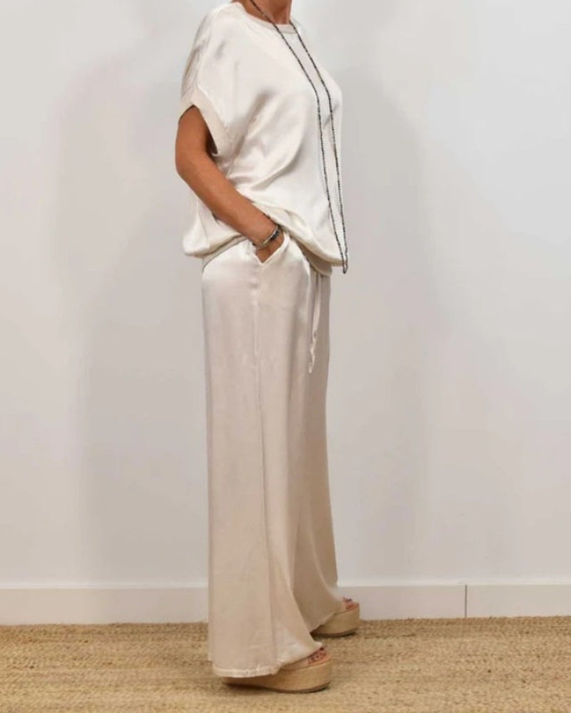 Miarianne™ | Elegante zijde tweedelig set