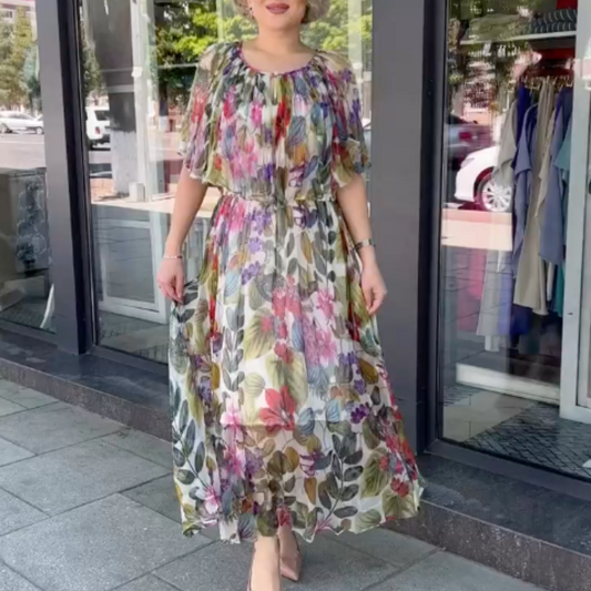 Donna™ | Bloemen maxi jurk