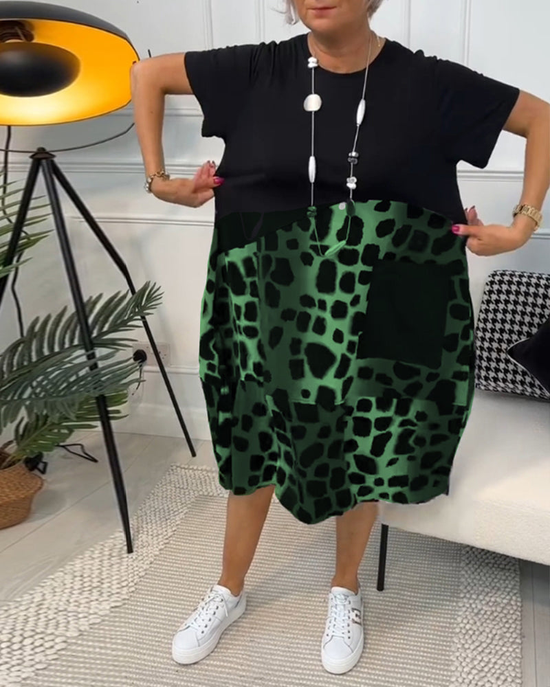 Adriana™ | Midi jurk panter
