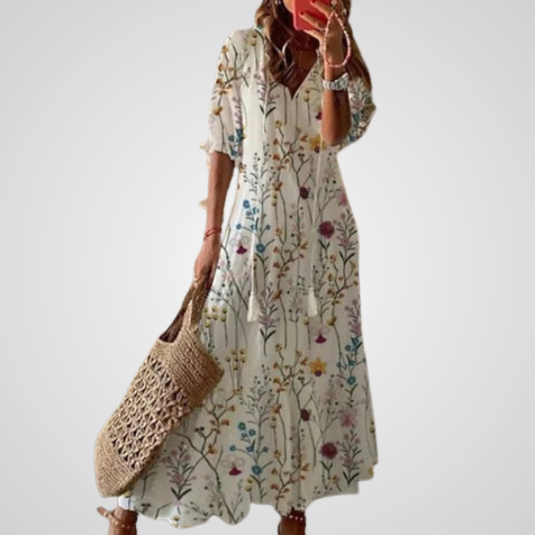 Carol™ | Boho jurk met touwtjes