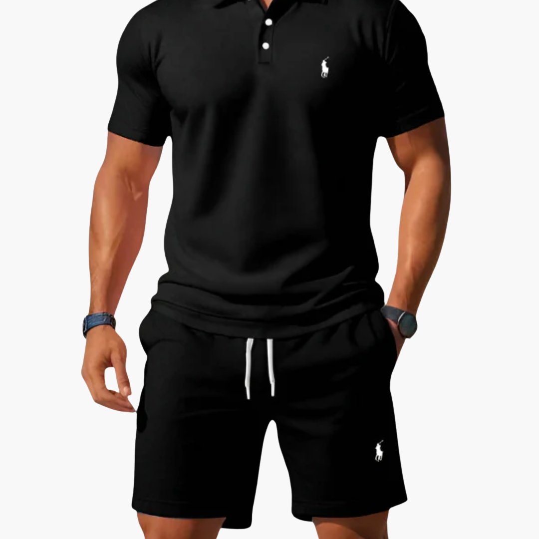 Men's Polo & Shorts Set