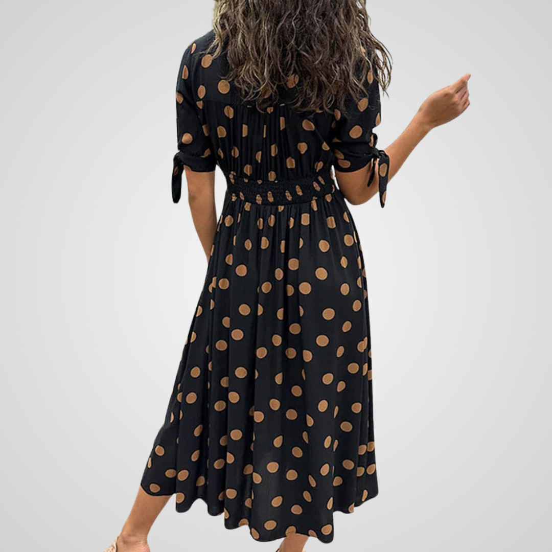 Annalise™ | Elegante jurk met stippen