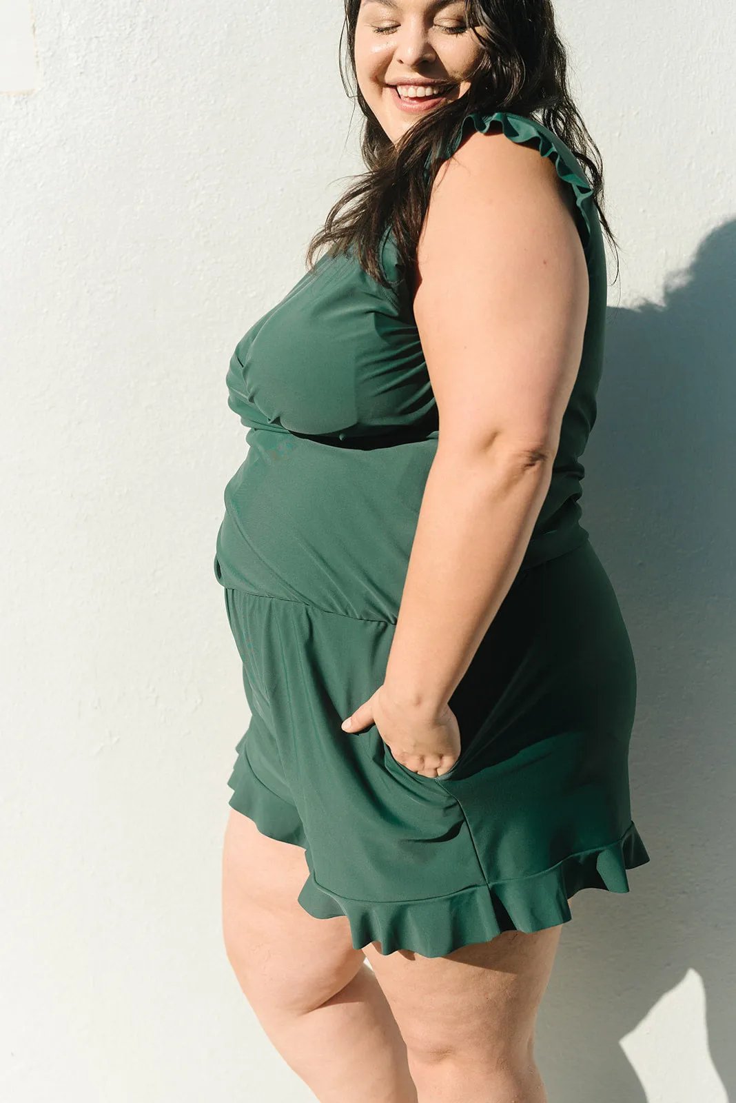 Sophie™ | Elegant badpak met volants en busteondersteuning