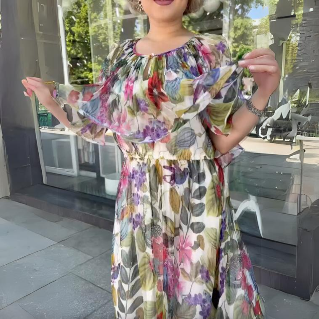 Donna™ | Bloemen maxi jurk