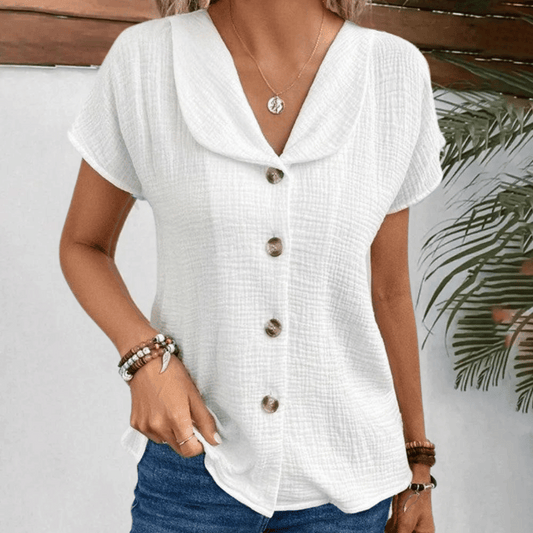 Vera™ | Blouse met kraag
