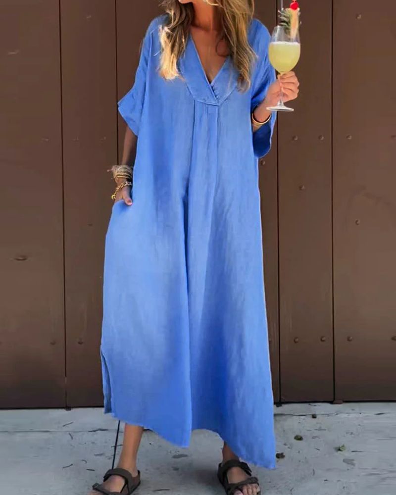 Saene™ | Casual jurk van katoen