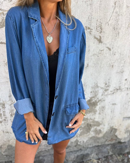 Mireia™ | Denim Lente Blazer