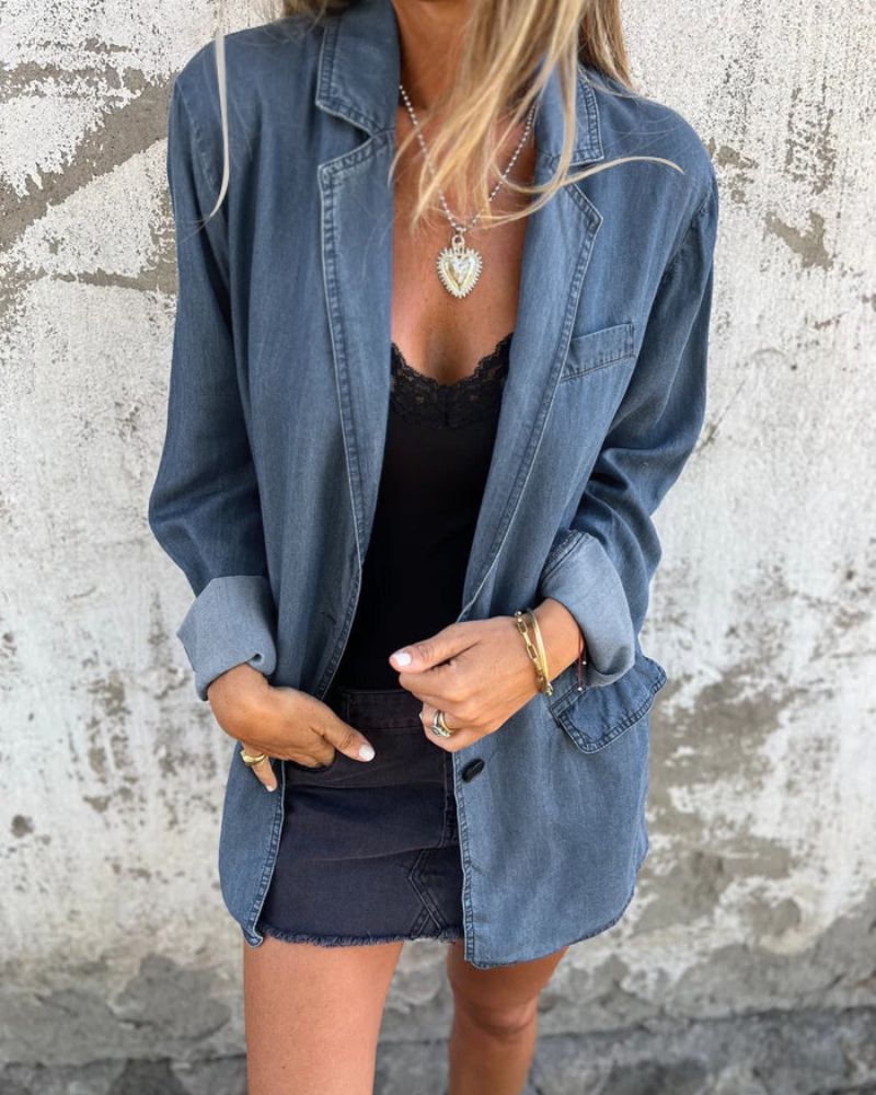 Mireia™ | Denim Lente Blazer