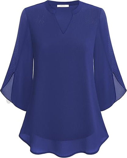 Annelyn™ | Luxe chiffon blouse