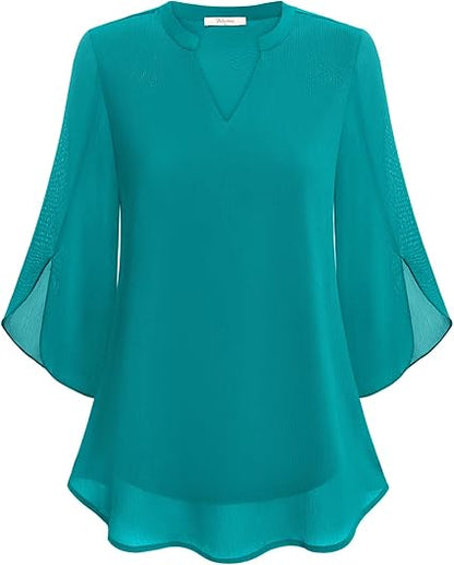 Annelyn™ | Luxe chiffon blouse