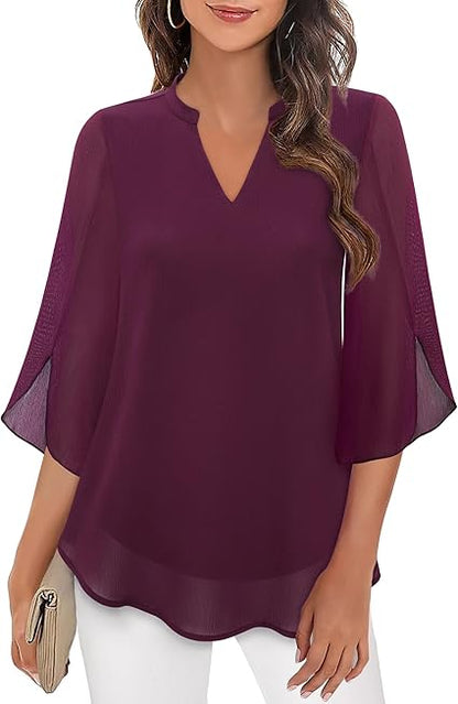 Annelyn™ | Luxe chiffon blouse