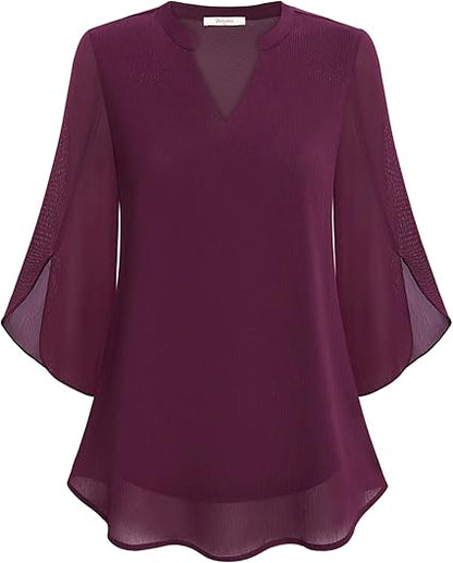 Annelyn™ | Luxe chiffon blouse