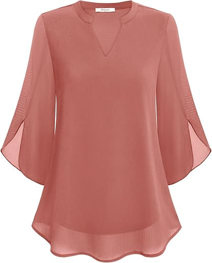 Annelyn™ | Luxe chiffon blouse