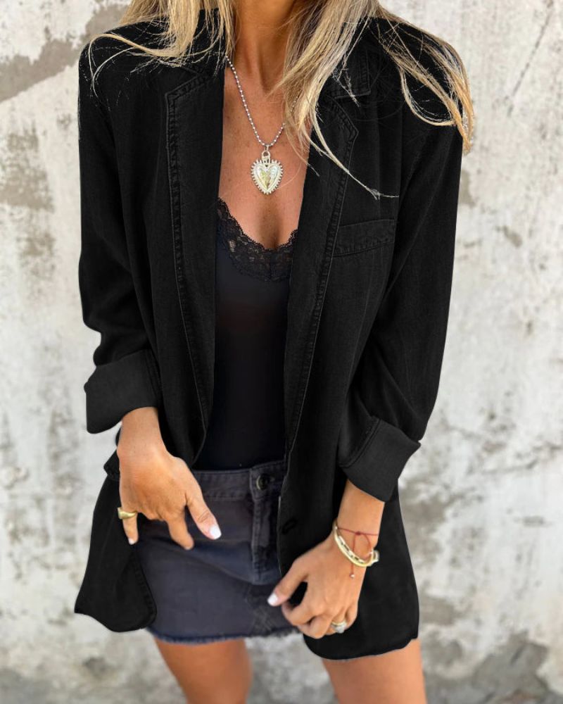 Mireia™ | Denim Lente Blazer