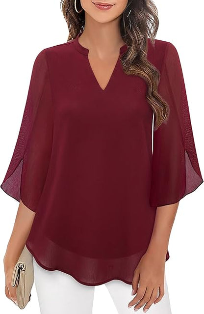 Annelyn™ | Luxe chiffon blouse