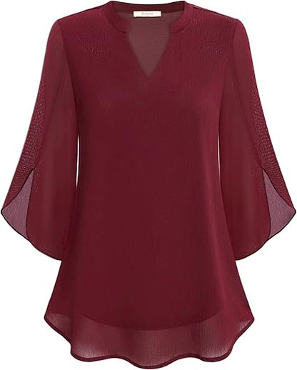 Annelyn™ | Luxe chiffon blouse