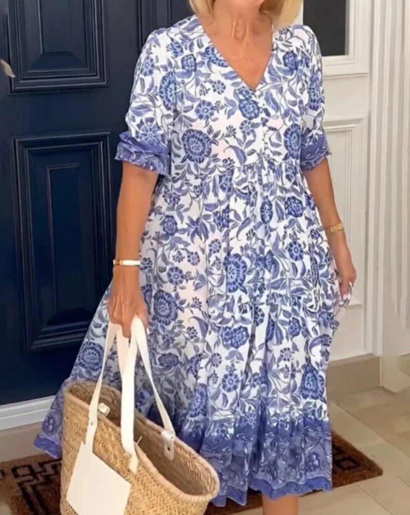 Aria™ | Bohemian V-hals jurk