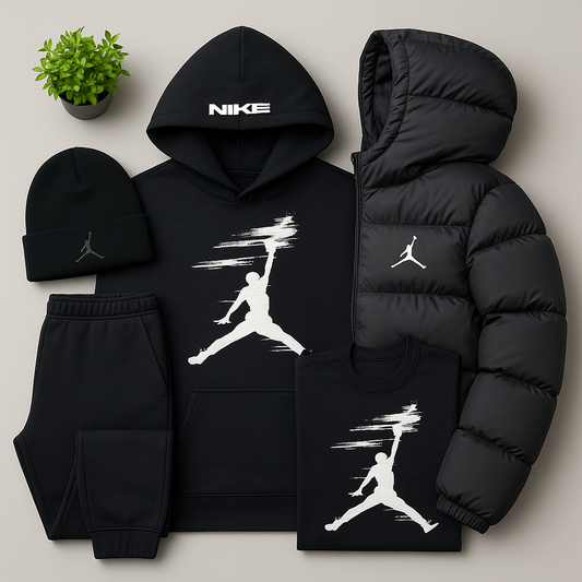 JRD Essential – Winter Set with Hoodie, Pants and Quilted Puffer Jacket