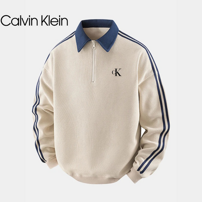 CK™ Contrasting Stripes Zip-Up Sweatshirt