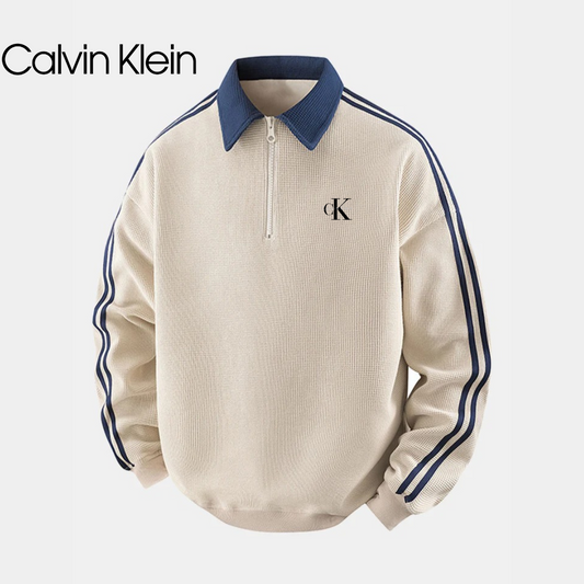 CK™ Contrasting Stripes Zip-Up Sweatshirt