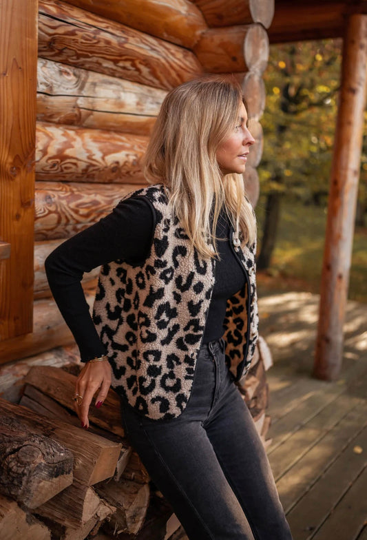 Astrid™ | Stijlvolle leopard spencer