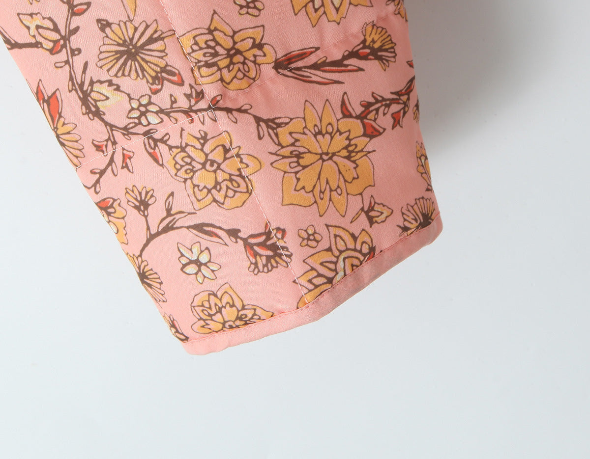 Simone™ | Jas met patchwork en bloemenprint