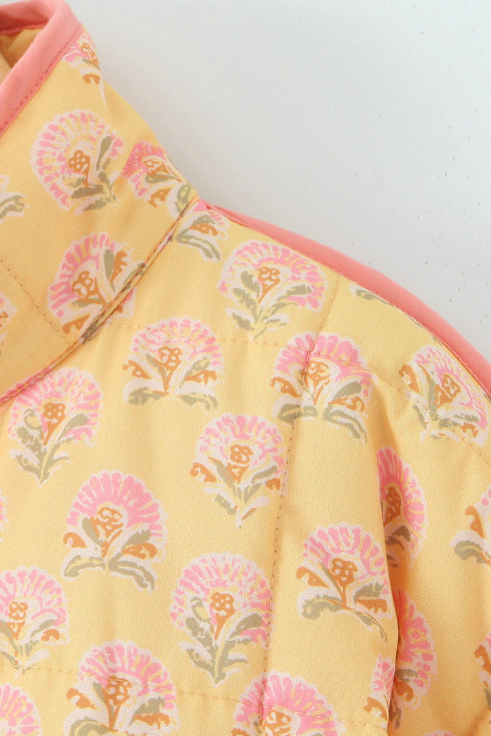 Simone™ | Jas met patchwork en bloemenprint