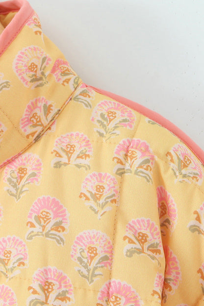 Simone™ | Jas met patchwork en bloemenprint