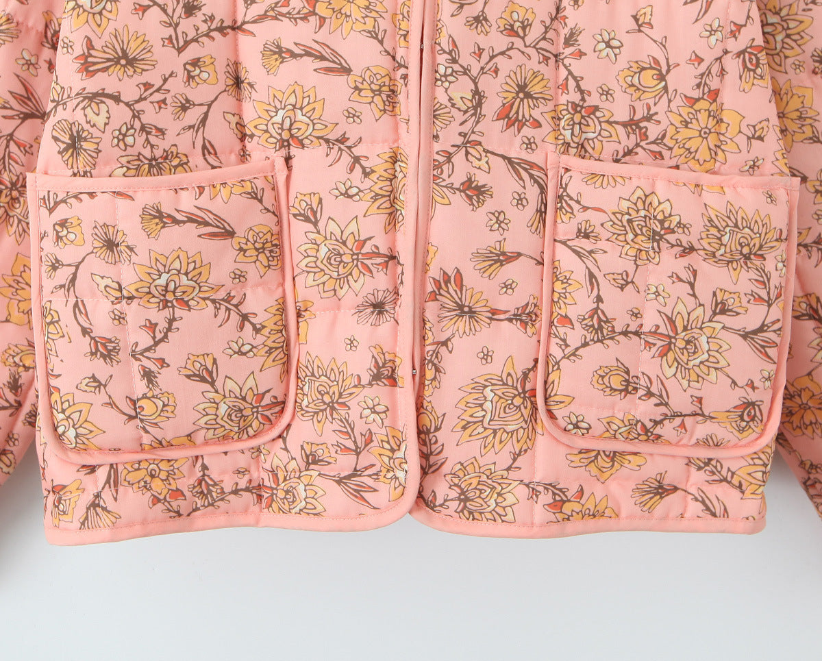 Simone™ | Jas met patchwork en bloemenprint