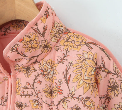 Simone™ | Jas met patchwork en bloemenprint