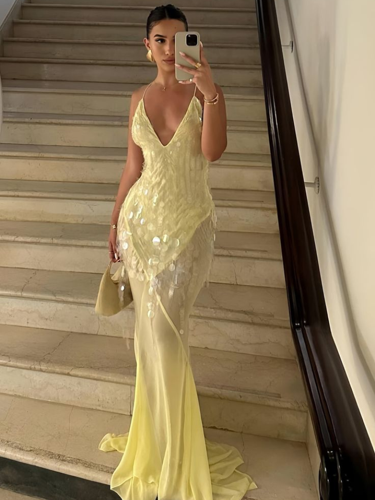 Soléa™ | Pastelgele jurk met zomerse flair