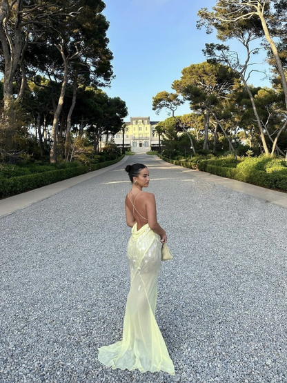 Soléa™ | Pastelgele jurk met zomerse flair