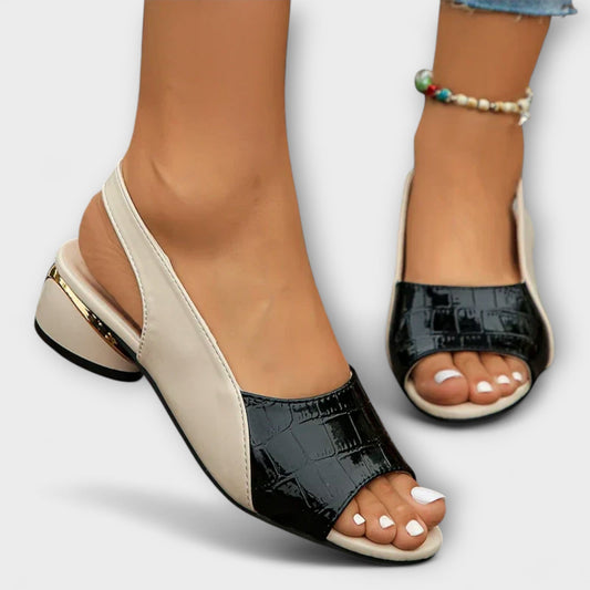 Lana™ | Leren sandalen met hak