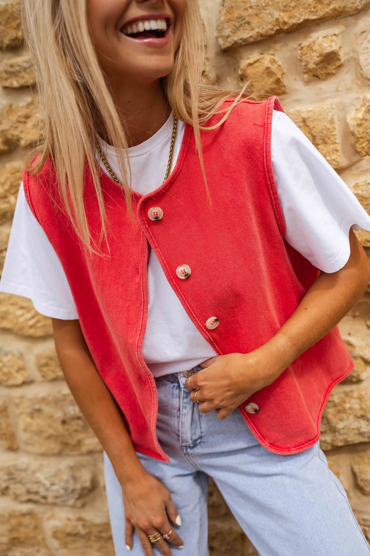 Lina™ | Zomervest met retro flair