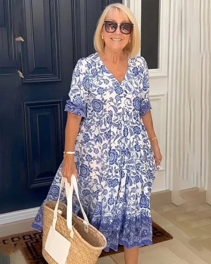 Aria™ | Bohemian V-hals jurk