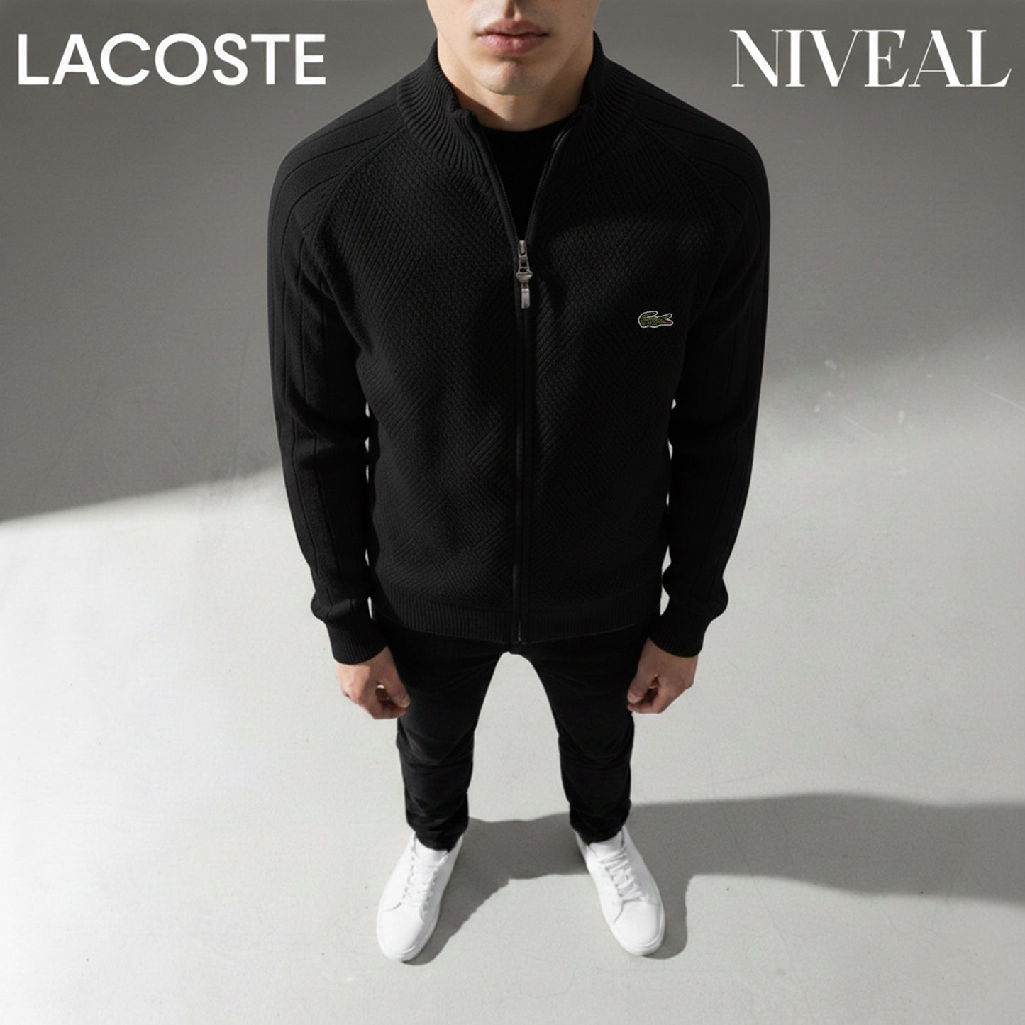 LC™ Men's Textured Zip-Up Sweater