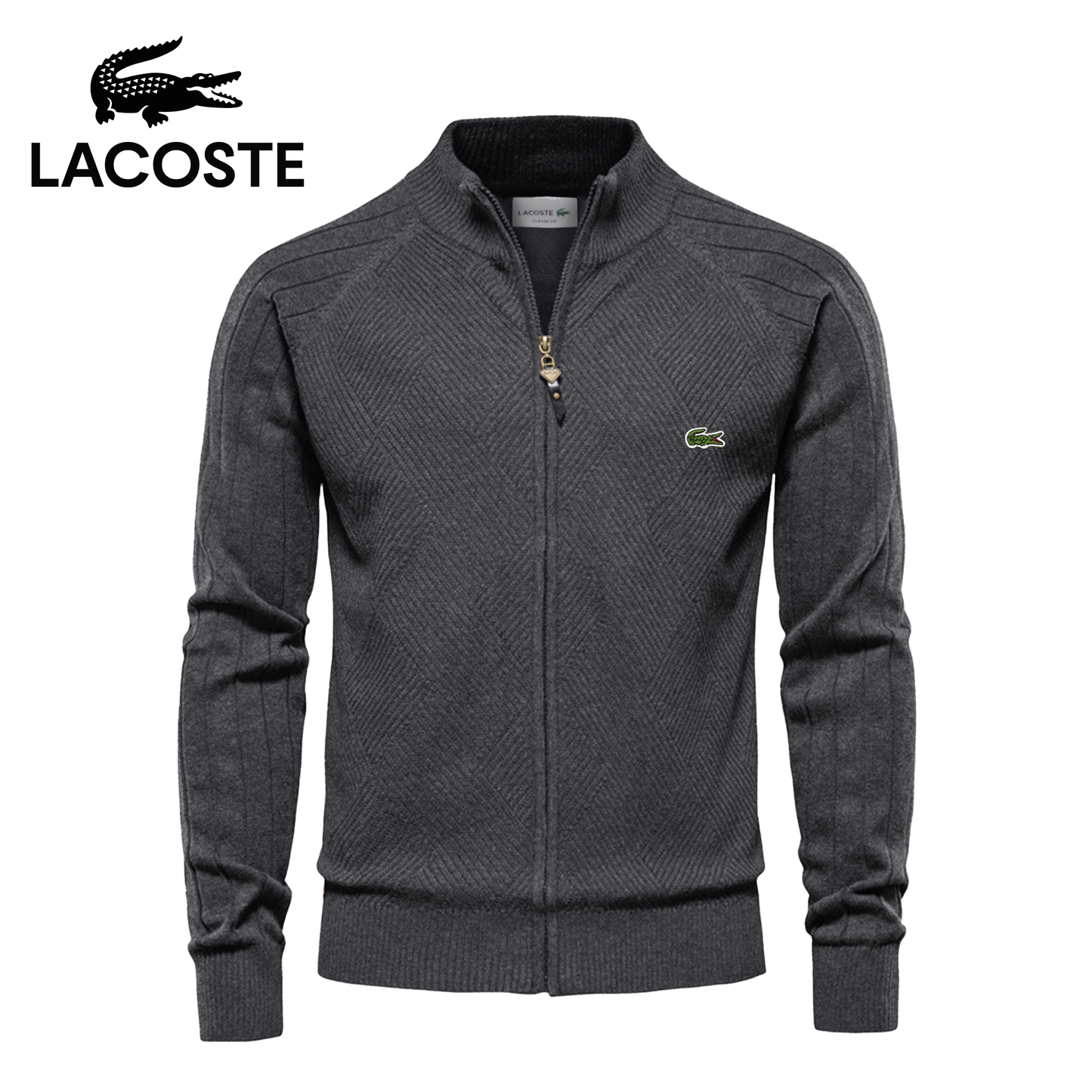 LC™ Men's Textured Zip-Up Sweater