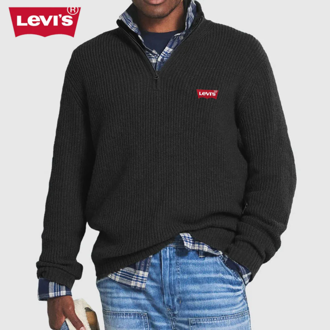 Levi's™ Men’s  Ribbed Knit Zip-Up Sweater