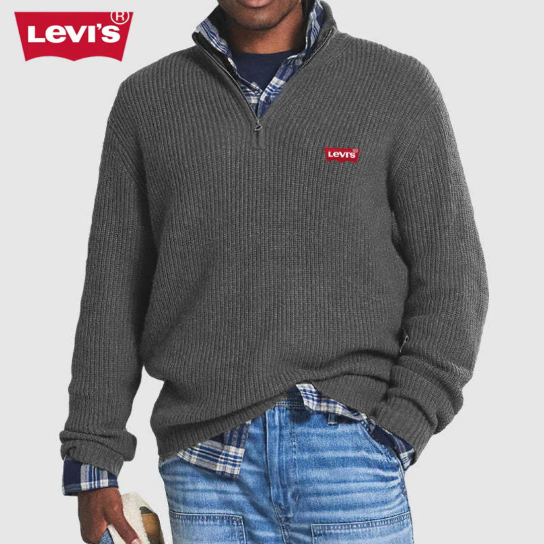 Levi's™ Men’s  Ribbed Knit Zip-Up Sweater