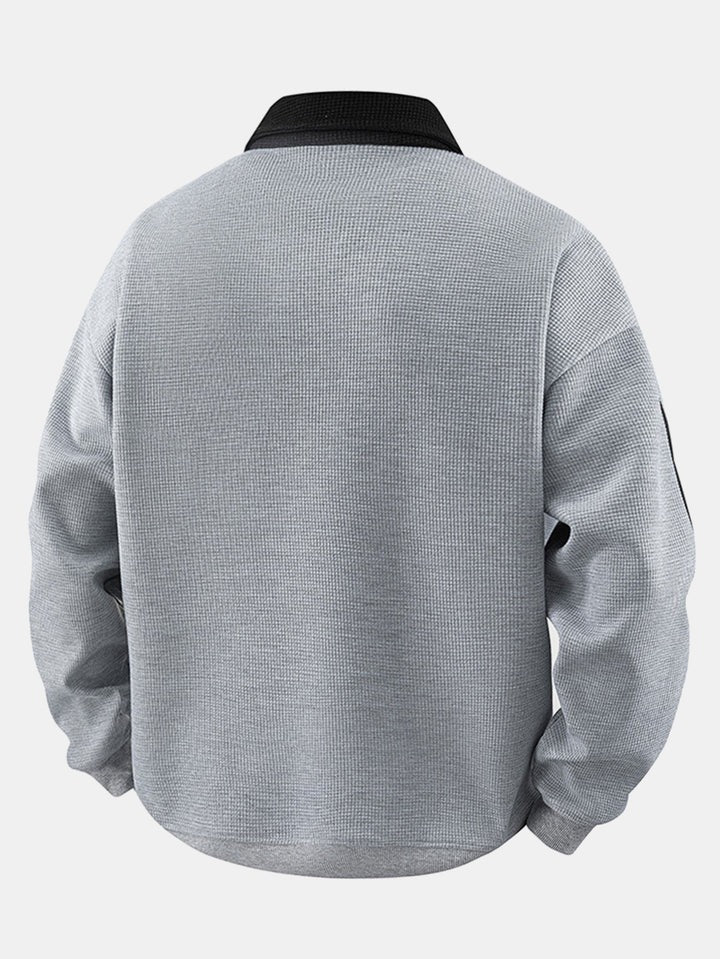 CK™ Contrasting Stripes Zip-Up Sweatshirt