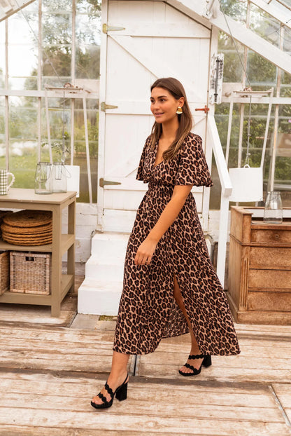 Stella™ | Maxi-jurk met leopardprint en zomerse flair